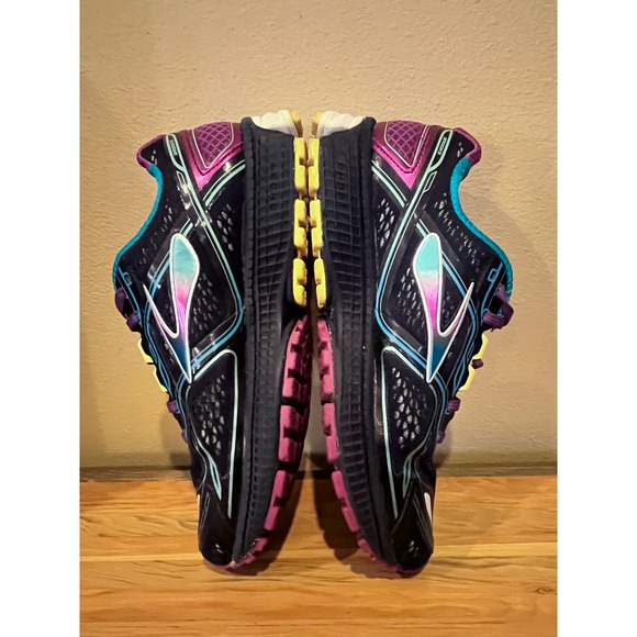 Brooks Ghost 8 Women's Running Shoes Navy Blue Teal Pink Sz 7 Medium - Picture 2 of 13